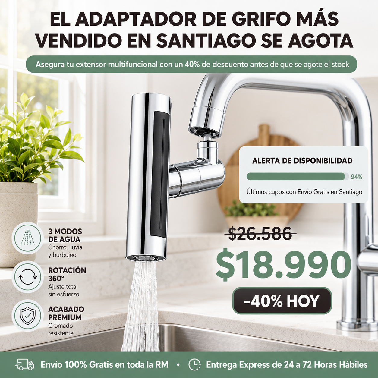 Grifo Extension Cocina 360