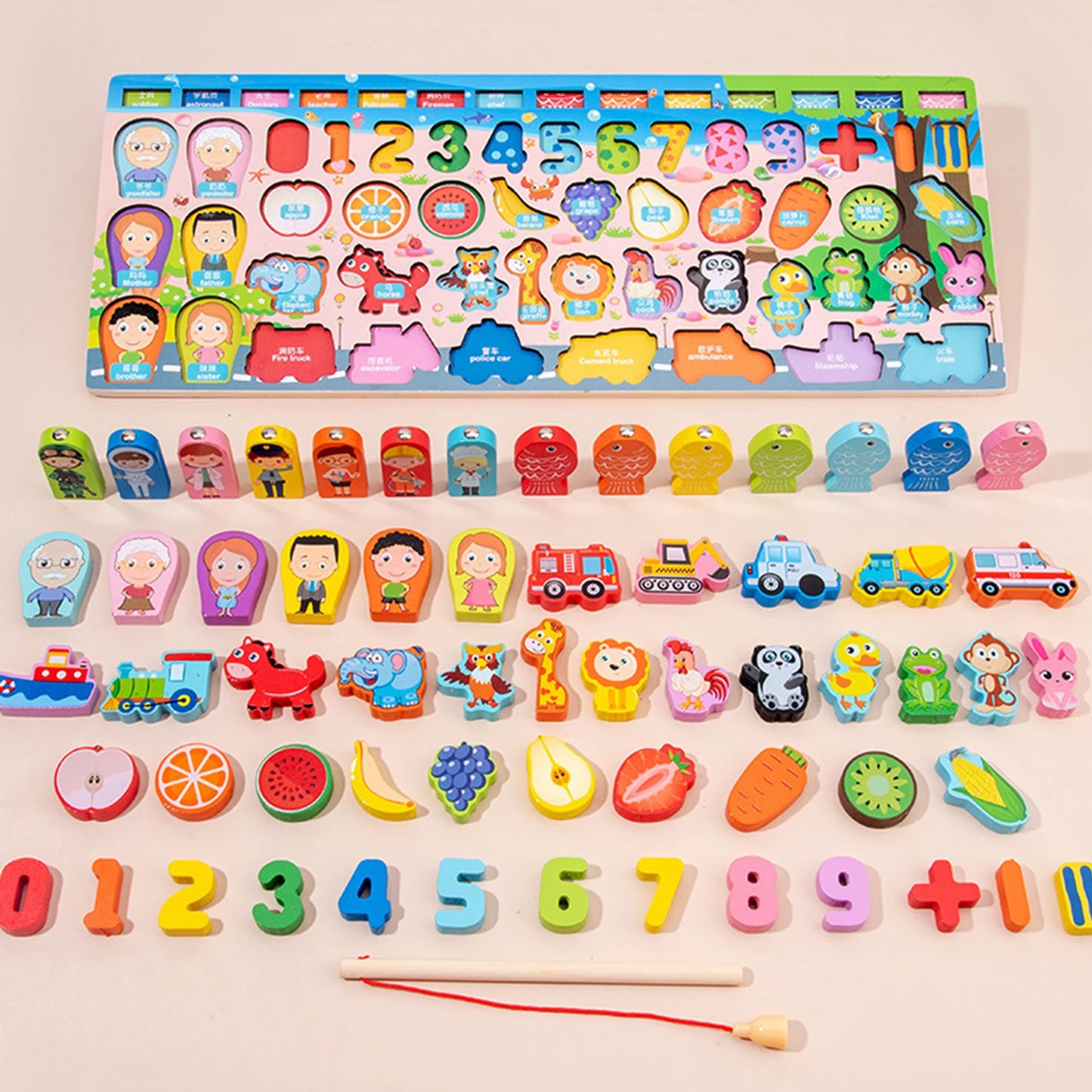 Juguete Madera Montessori Mas De 1oo Pcs