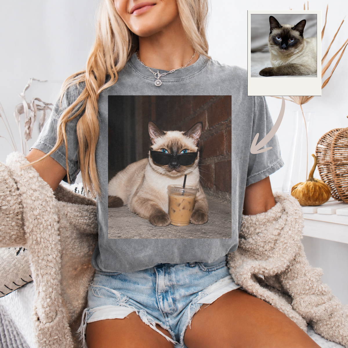 Polera personalizada con tu mascota – Estilo Vintage