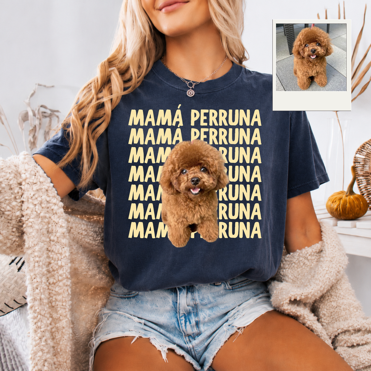 Polera personalizada con tu mascota – Estilo Vintage