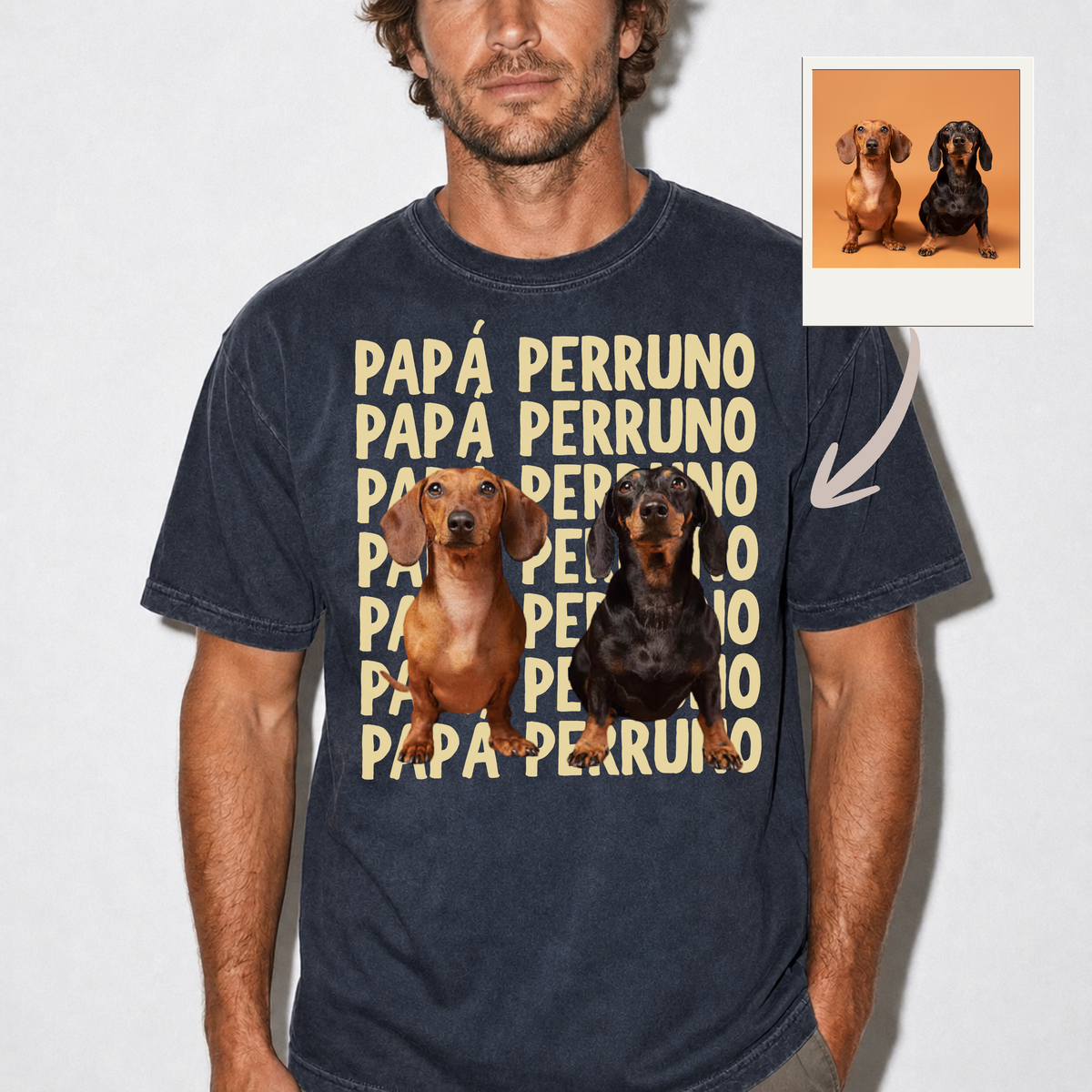 Polera personalizada con tu mascota – Estilo Vintage