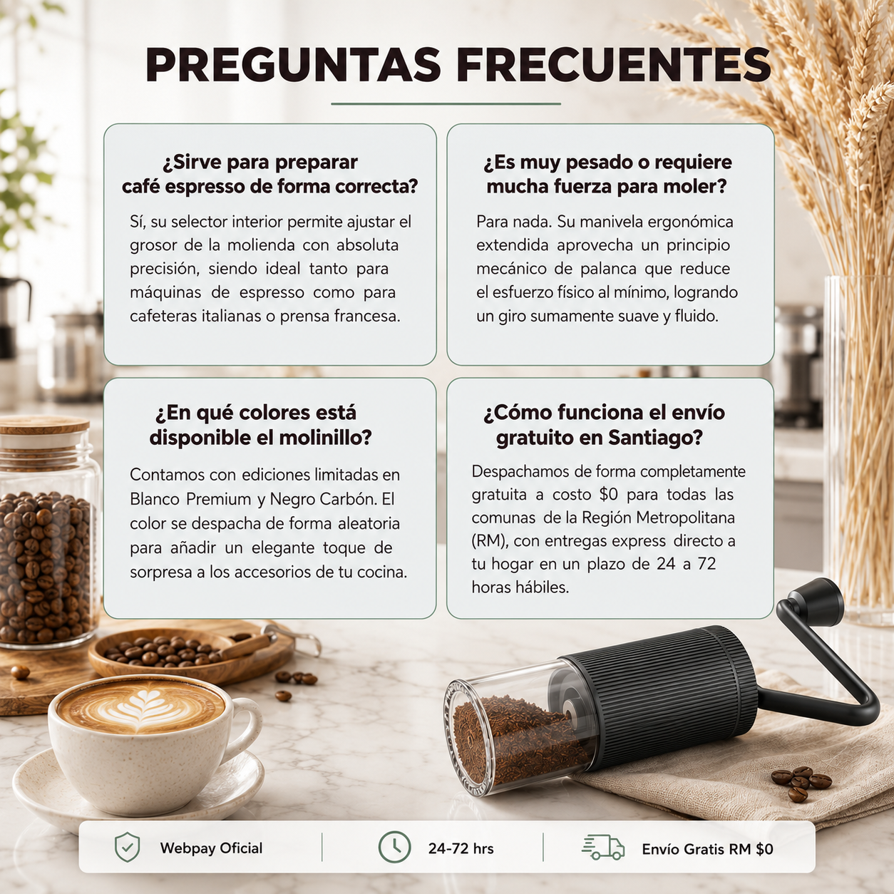 Molinillo Moledor De Cafe Manual