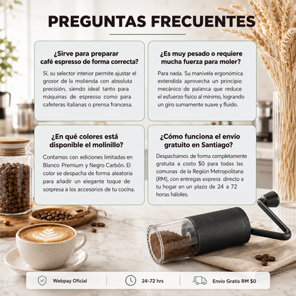 Molinillo Moledor De Cafe Manual