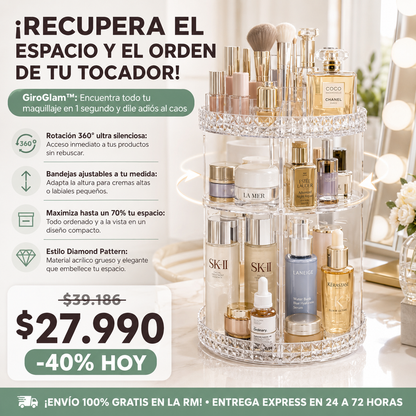 Organizador De Maquillaje 360 Orden