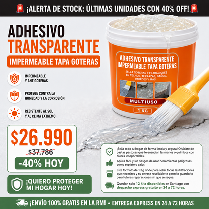1 Kilo Sellador Adhesivo Transparente