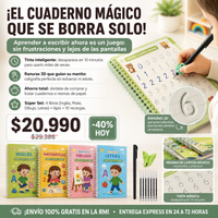 Set Cuaderno Magic Caligrafia Montessori