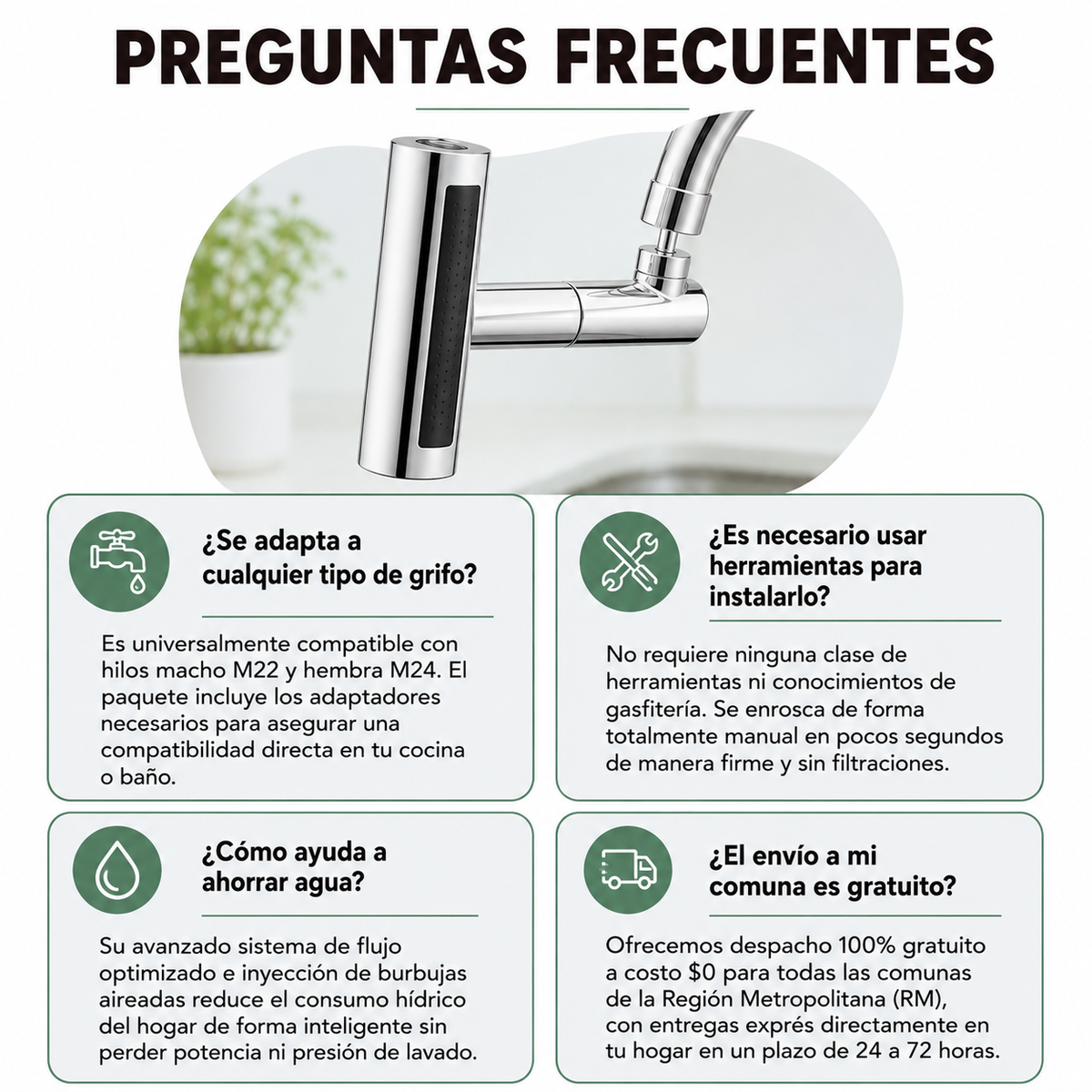 Grifo Extension Cocina 360