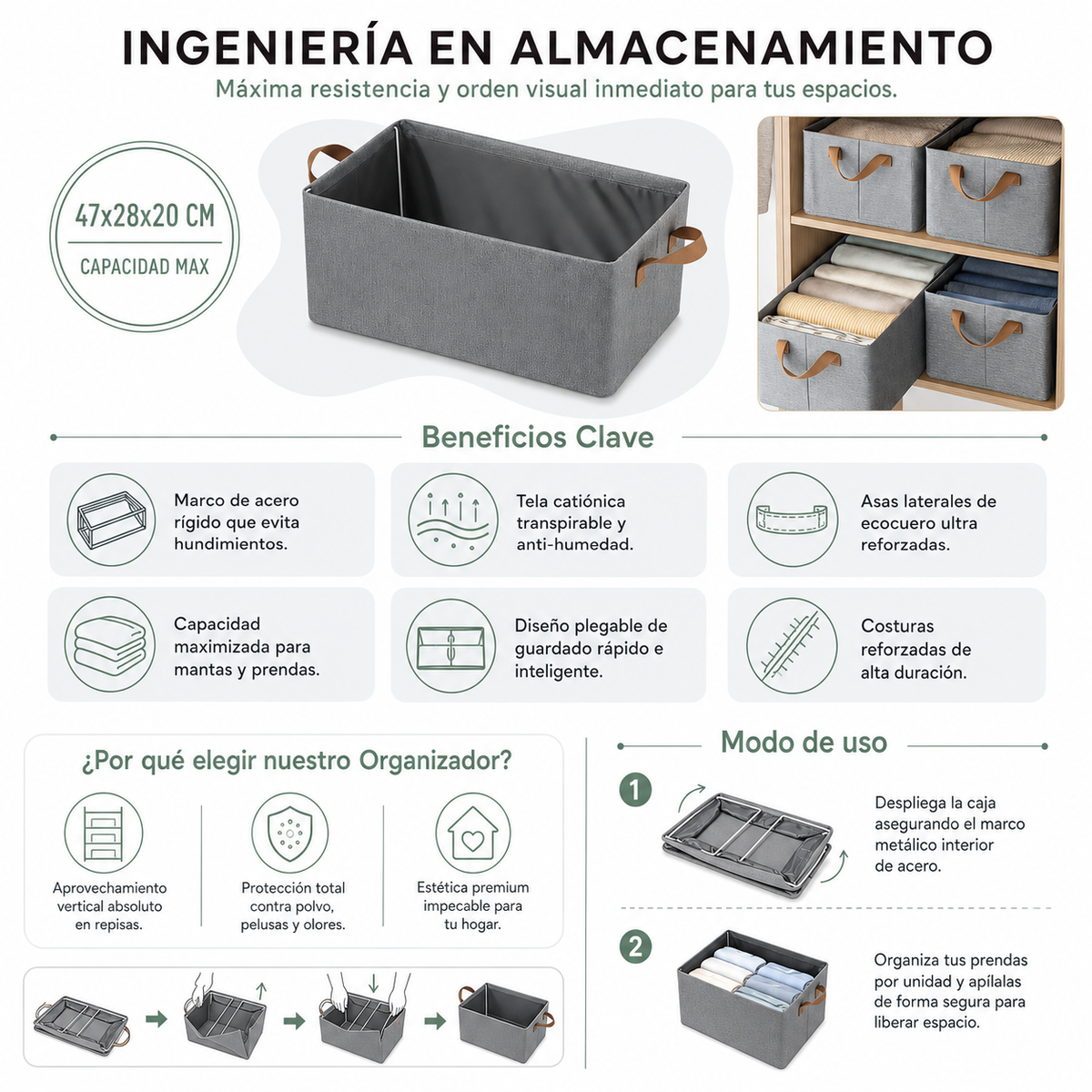 Caja Organizadora Plegable
