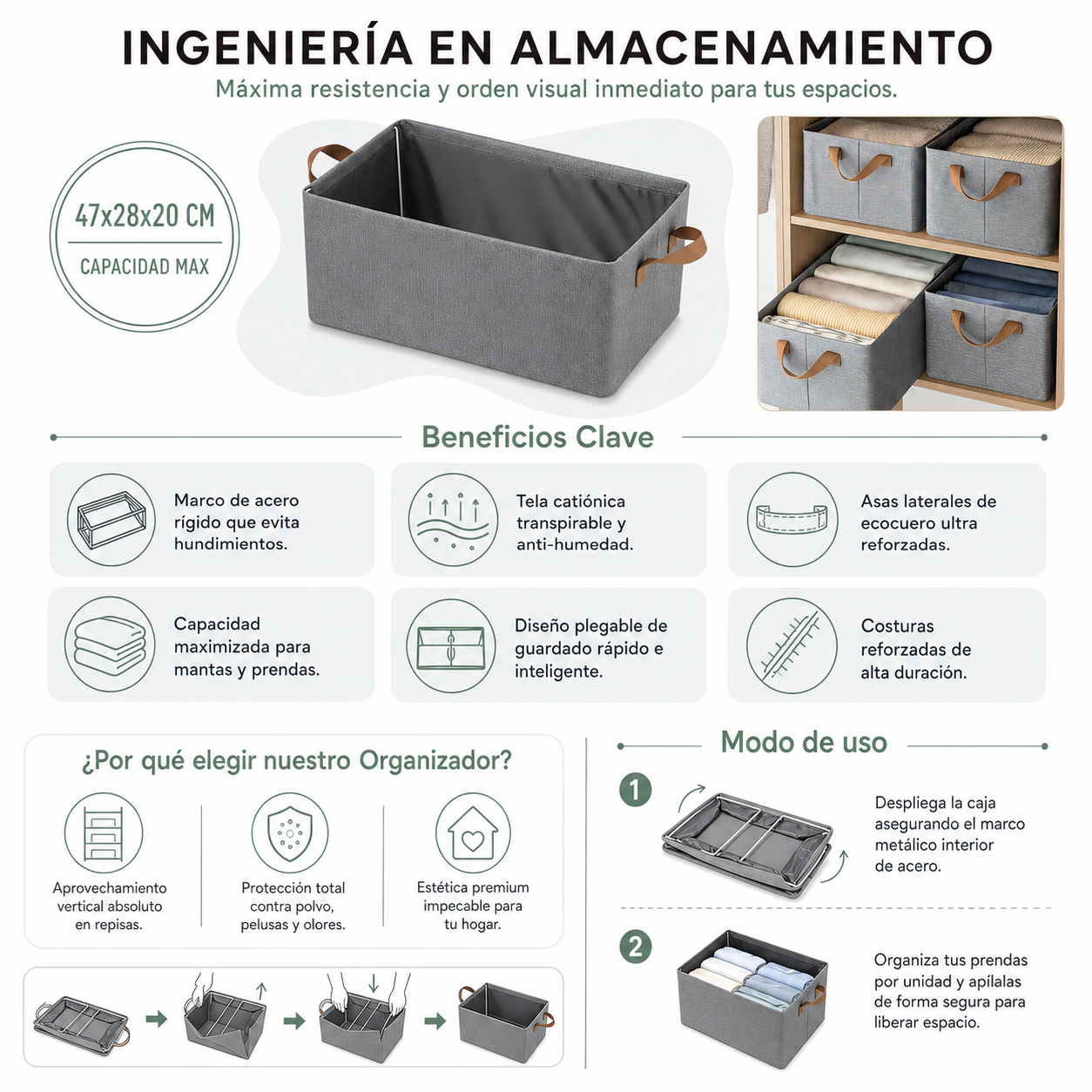Caja Organizadora Plegable