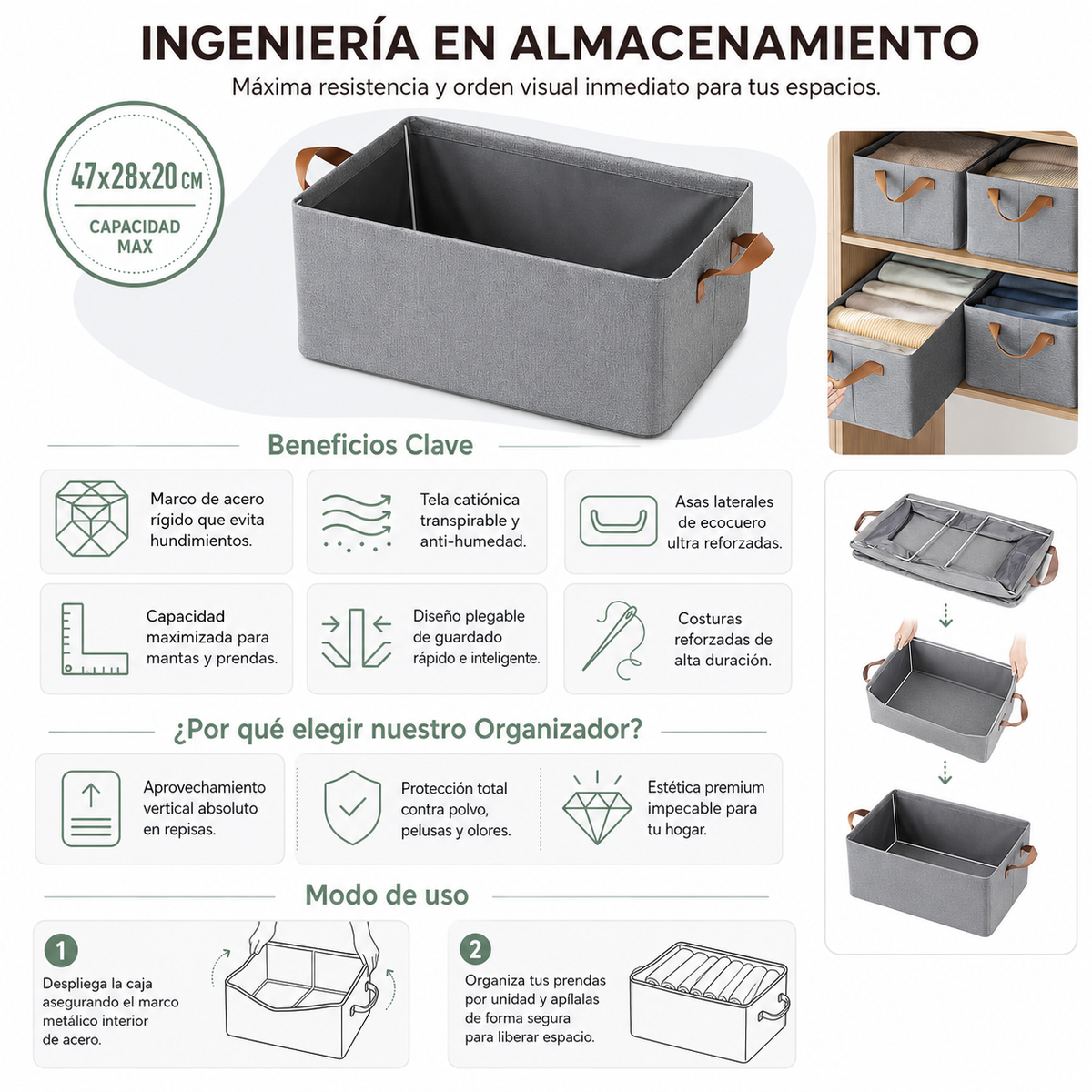Caja Organizadora Plegable