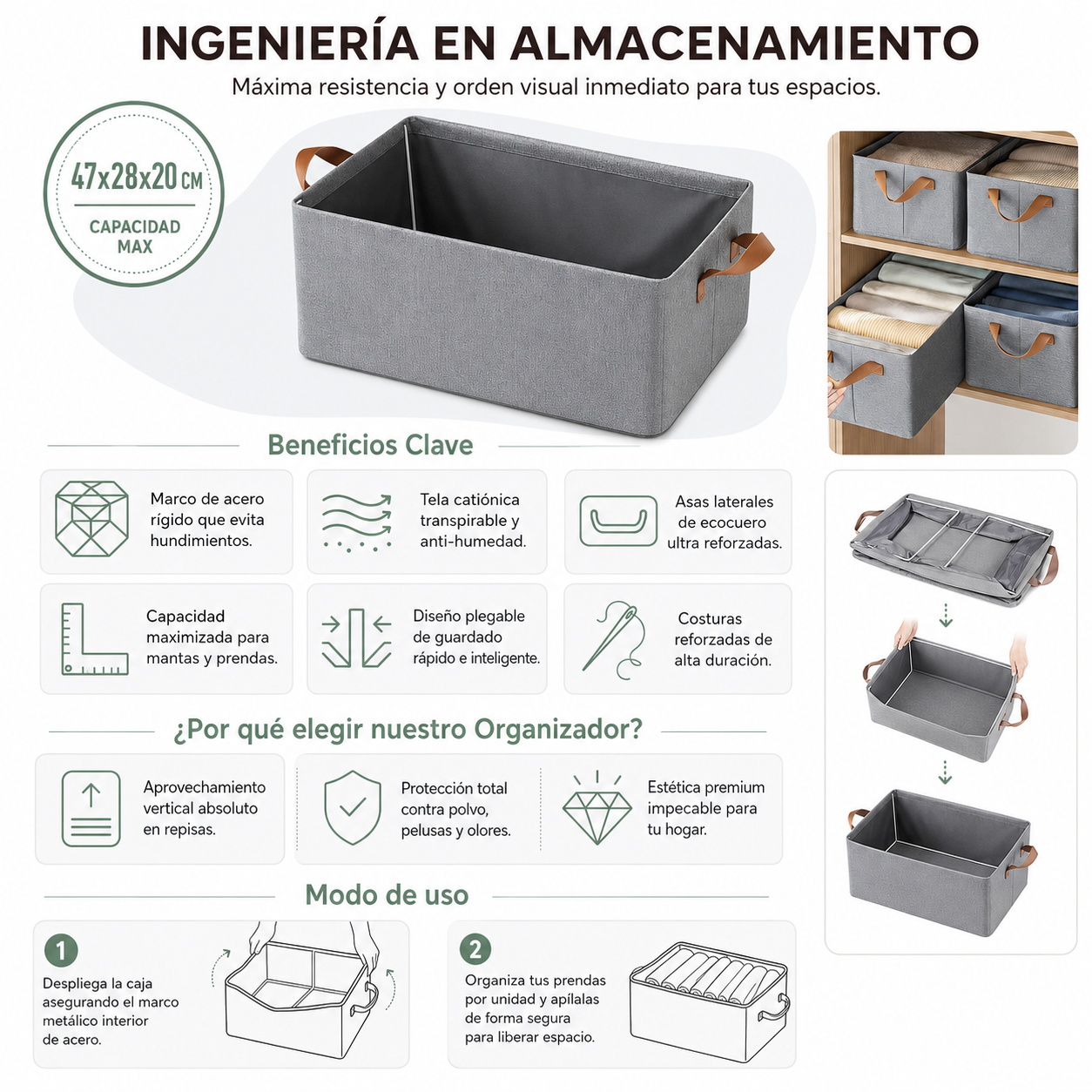 Caja Organizadora Plegable