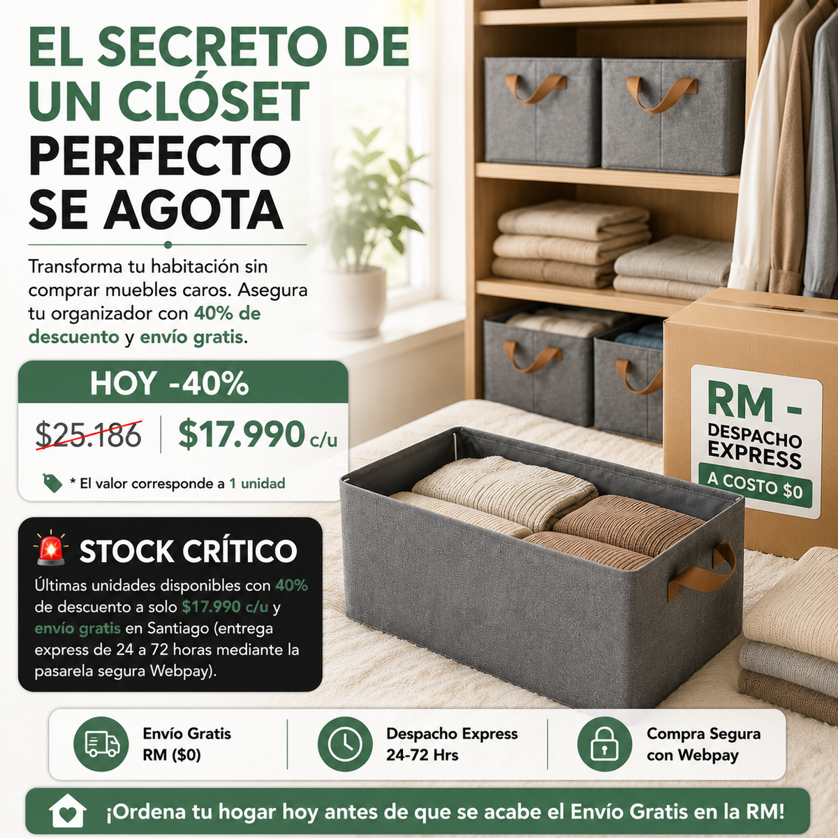 Caja Organizadora Plegable