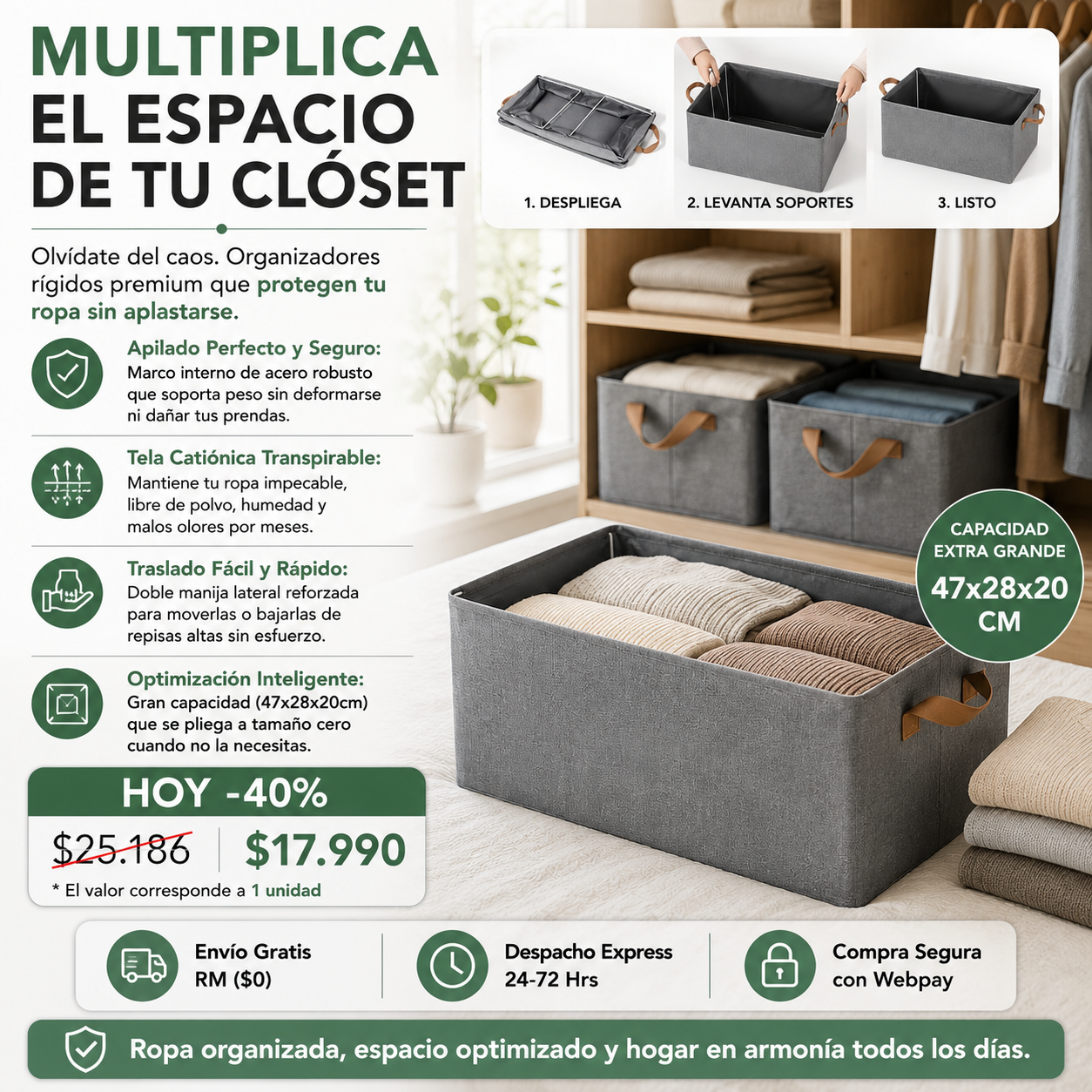 Caja Organizadora Plegable