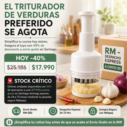 Cortador Picador De Verduras Chopper