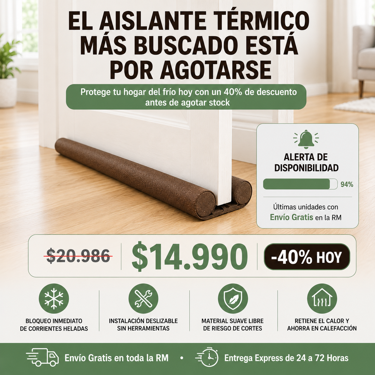 Aislante Puerta Y Ventana Para Frio