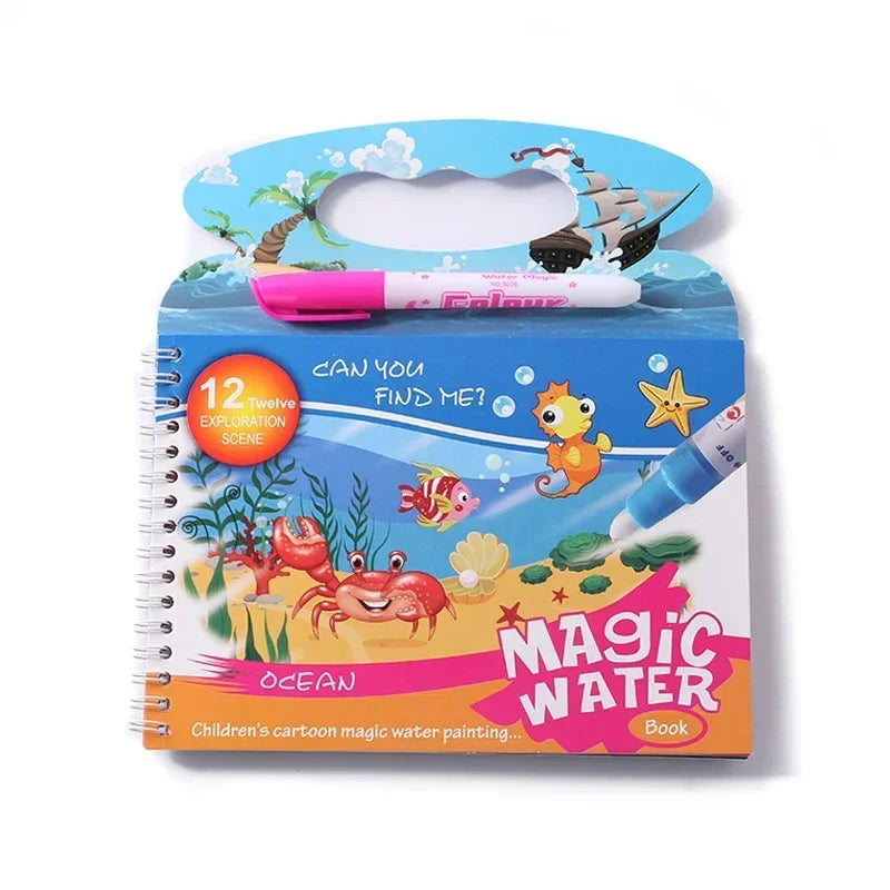 Pack 2 Libros Magicos Pintura Al Agua