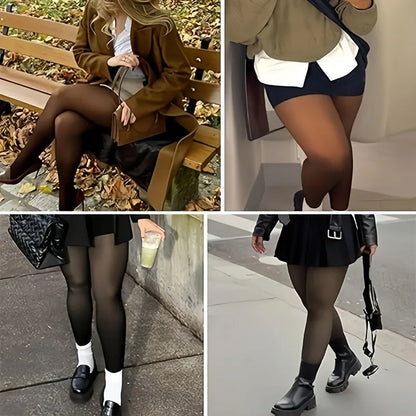 Panty Calza Efecto Piel Polar
