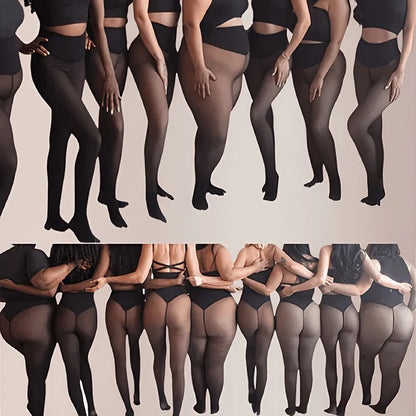 Panty Calza Efecto Piel Polar