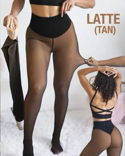 Panty Calza Efecto Piel Polar