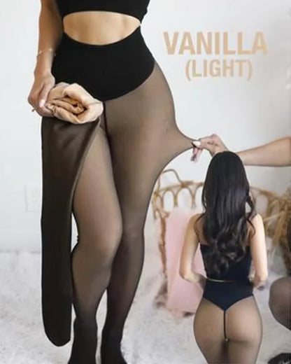 Panty Calza Efecto Piel Polar