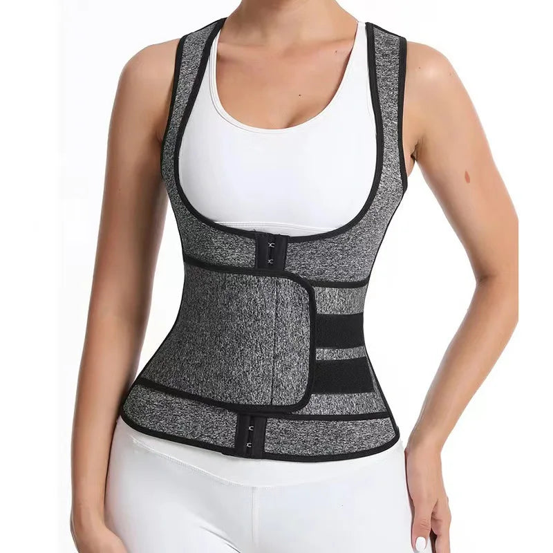 Women Waist Trainer Corset Trimmer Belt  Weight Loss Sweat Strap Body Shaper Fitness Belly Cincher Sports Girdle Fat Burner Band