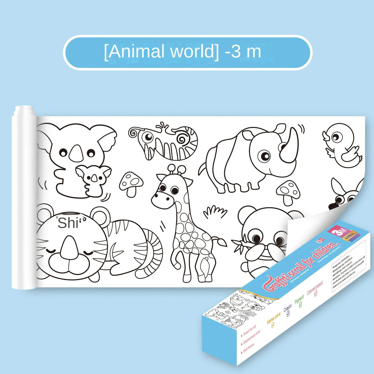 Rollo De Pintura Creativo Para Ninos