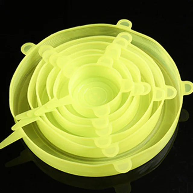 Tapas Ajustables De Silicona 6 Unidades