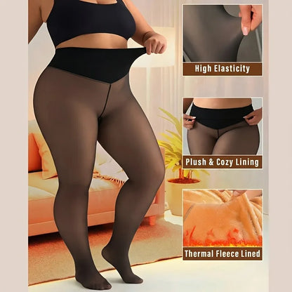 Panty Calza Efecto Piel Polar