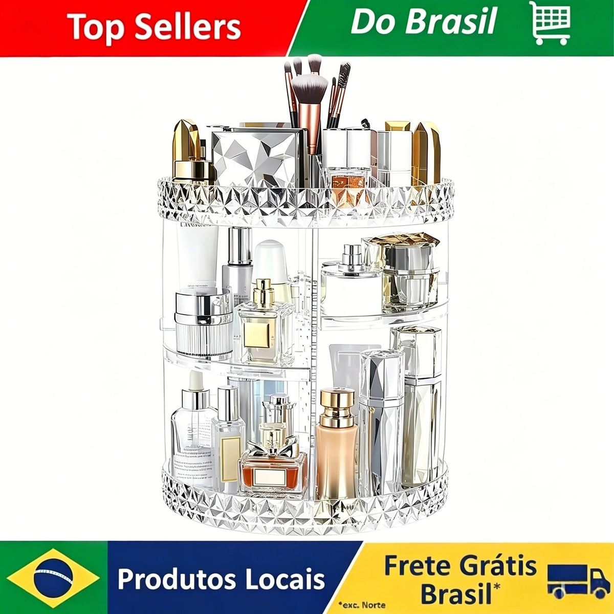 Organizador De Maquillaje 360 Orden