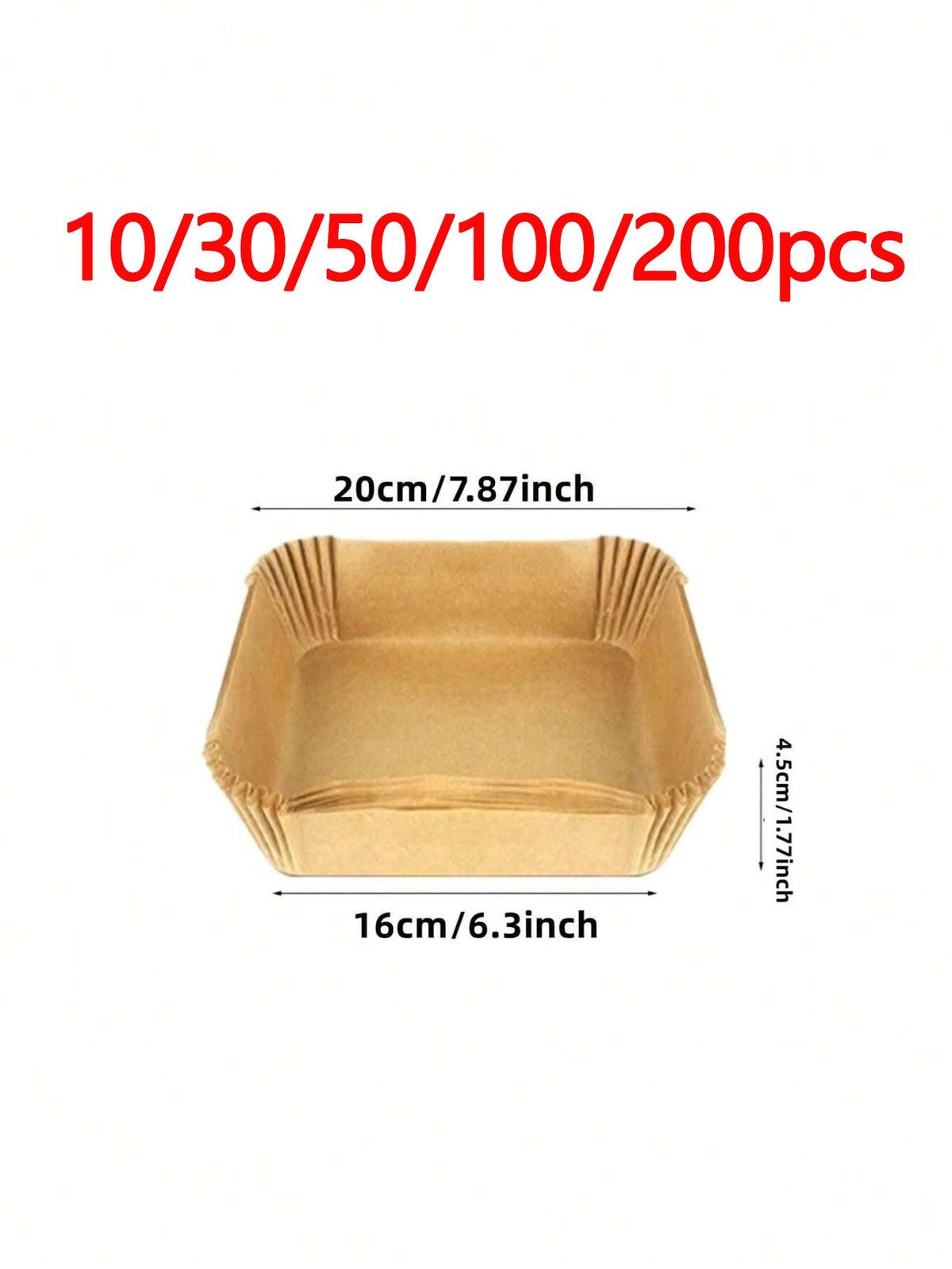 Bandeja Antiadherente Freidora X50pcs