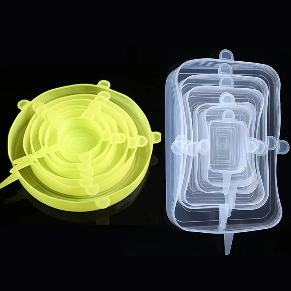 Tapas Ajustables De Silicona 6 Unidades