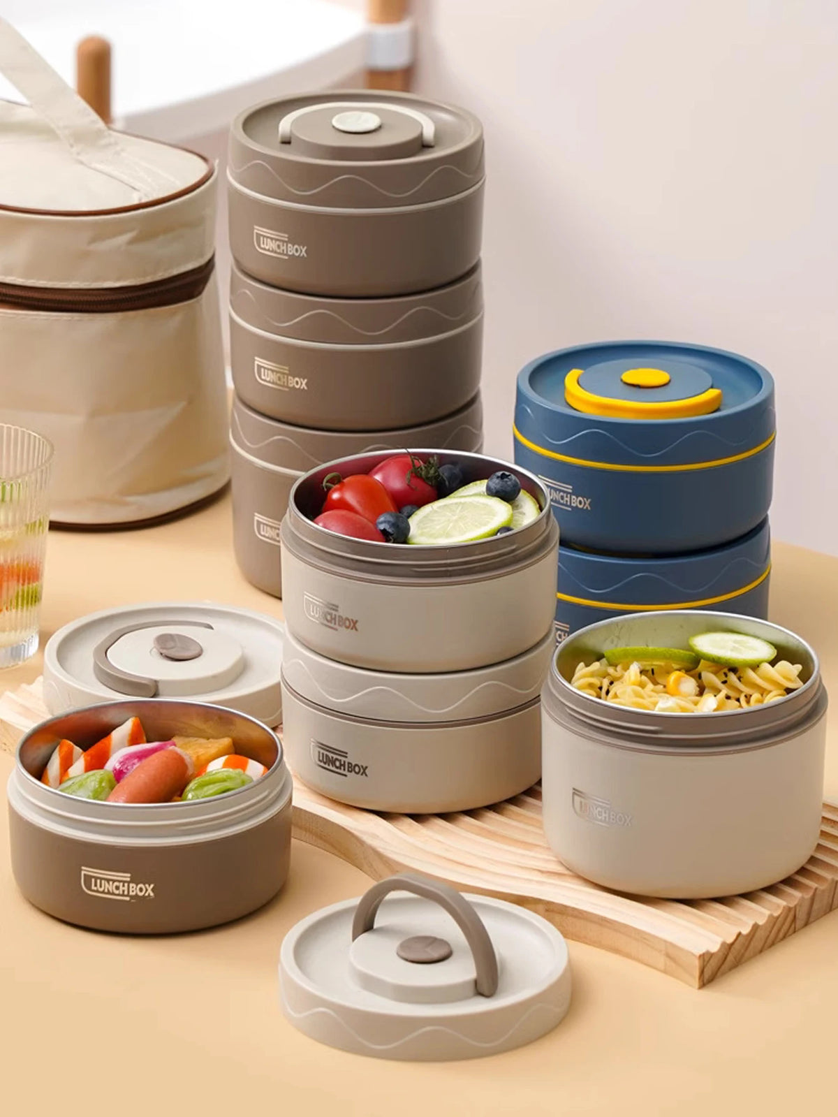 Lunch Box Lonchera 2 En 1 Comida