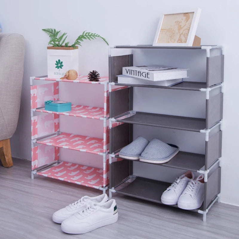1 Multi-layer Shoe Rack, Multi-layer Dust-Proof Shoe Rack Storage and Organization, Easy to Assemble, Space Saving Design.