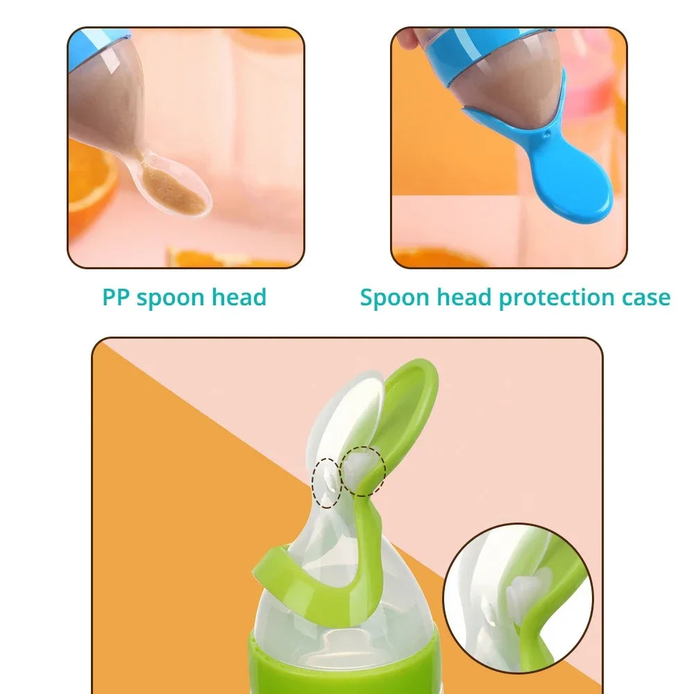 Mamadera Con Cuchara Dispensadora