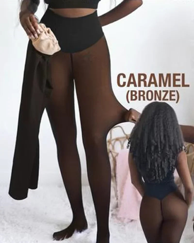 Panty Calza Efecto Piel Polar