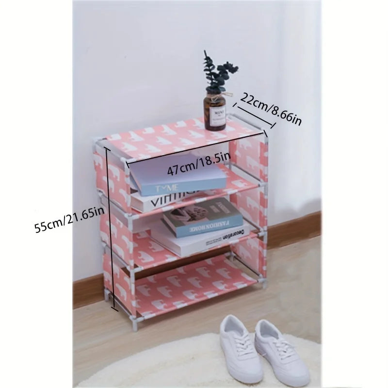 1 Multi-layer Shoe Rack, Multi-layer Dust-Proof Shoe Rack Storage and Organization, Easy to Assemble, Space Saving Design.