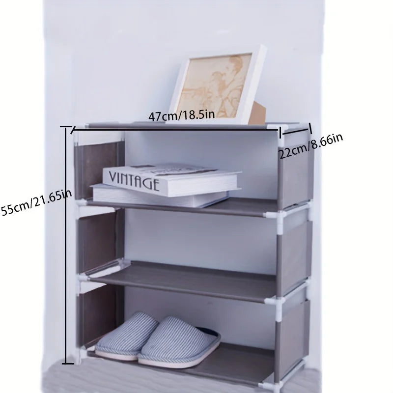1 Multi-layer Shoe Rack, Multi-layer Dust-Proof Shoe Rack Storage and Organization, Easy to Assemble, Space Saving Design.