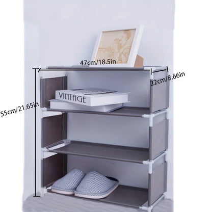 1 Multi-layer Shoe Rack, Multi-layer Dust-Proof Shoe Rack Storage and Organization, Easy to Assemble, Space Saving Design.